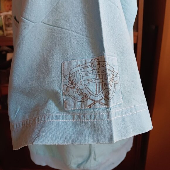 Vintage 1980's Surf Pullover Shirt Mens Large Blue DCL Logo Graphic - Picture 5 of 8